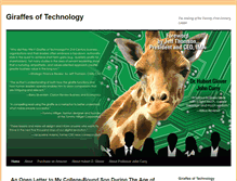 Tablet Screenshot of giraffesoftechnology.com
